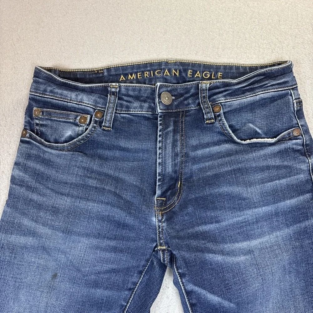 American‎ Eagle Next Level Flex Men 29x32 Straight Blue Medium Wash Jeans